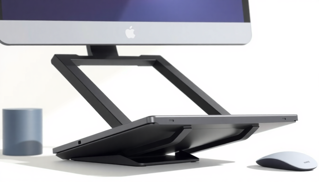Kit Suporte Dobrável para Notebook 3 Entradas + Capa 15,6\