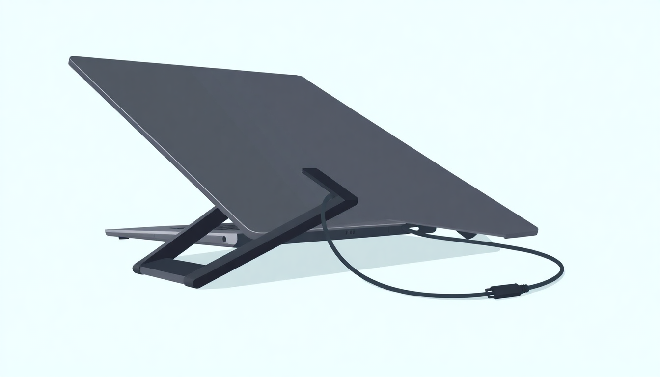Kit Suporte Dobrável para Notebook 3 Entradas + Capa 15,6\