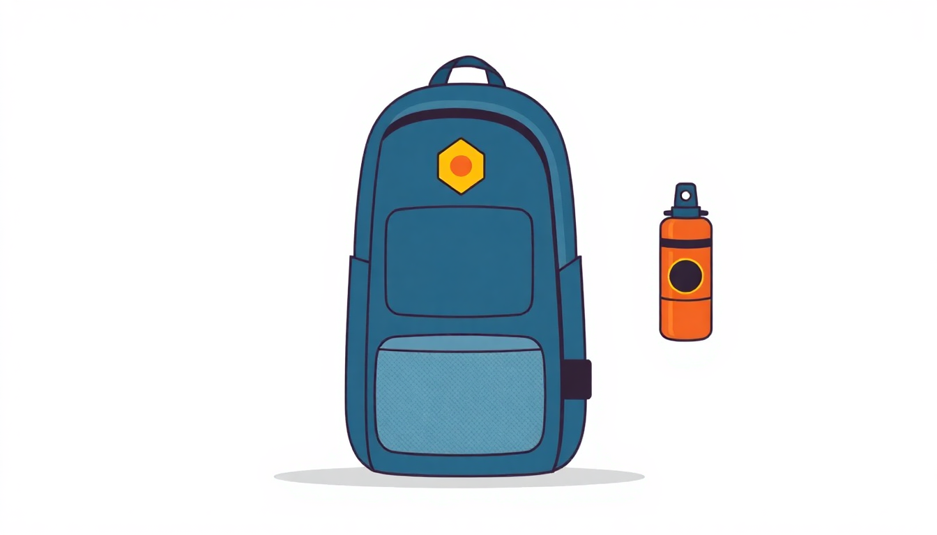 Kit Mochila Mala de Mão e Bomba de Sucção Survivor + Necessaire Organizadora Dis
